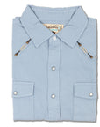 Ukulele And Longboard Embroidered Western Shirt