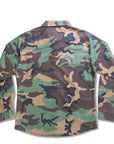 Camo Surplus Overshirt In Soft Cotton Garment Washed