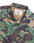 Camo Surplus Overshirt In Soft Cotton Garment Washed