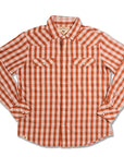 Red Palaka Western Snap Shirt With Lightweight Poly Cotton Fabric Everyday Wearable