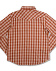 Red Palaka Western Snap Shirt With Lightweight Poly Cotton Fabric Everyday Wearable