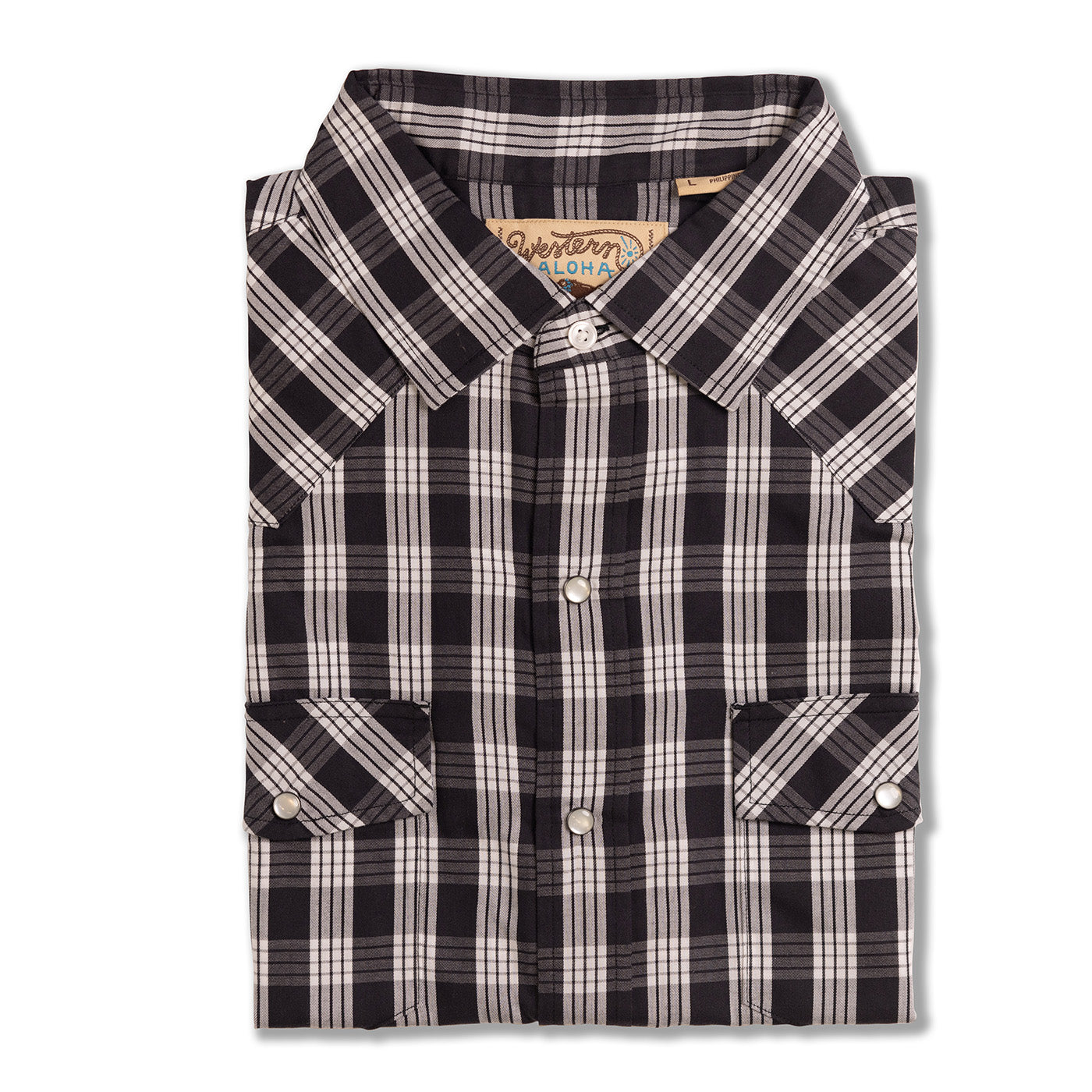Durable Palaka Western Snap Shirt For Everyday Workwear Travel And Casual Comfort