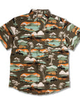 Mauka To Makai Print Recycled Polyester Hawaiian Aloha Shirt With UPF Protection