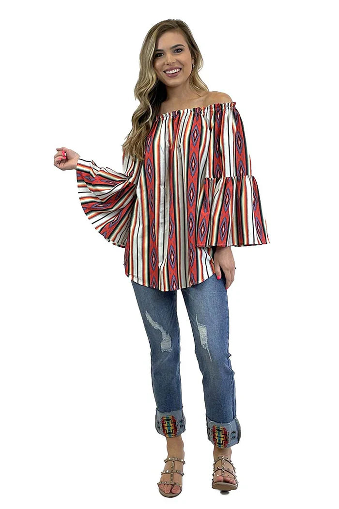 Aztec Serape Top