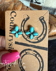 Turquoise Flower Stud Earring