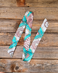 Turquoise Western Skinny Mini Wild Rag Scarf / Cowgirl Necktie 