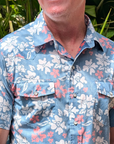 Tahitian Pareu Red White And Blue