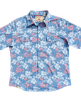Tahitian Pareu Red White And Blue