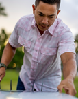 Pink Palaka Inspired Cowboy Cloth Work Jacket