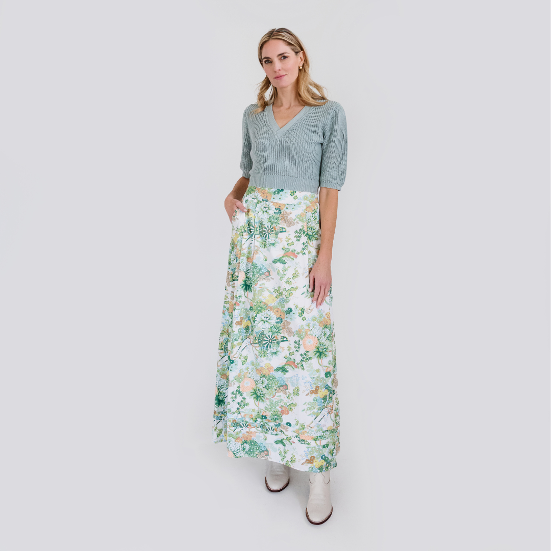 MASON'S DAUGHTER | Cropped Melissa Sweater, Soft Blue