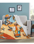 Western Ways Rustic Throw Blanket 60x80 Ultra-Soft Micro Fleece Made in America