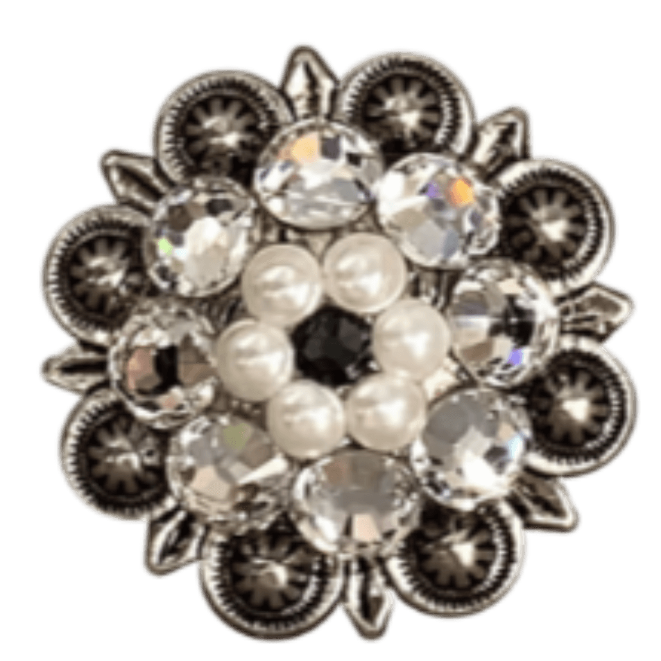 ANTIQUE SILVER JET - PEARL - CLEAR