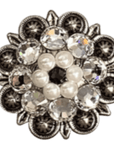 ANTIQUE SILVER JET - PEARL - CLEAR