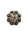 Copper Champagne, Clear Crystal Conchos Sizes from 1"-3" and Buckles