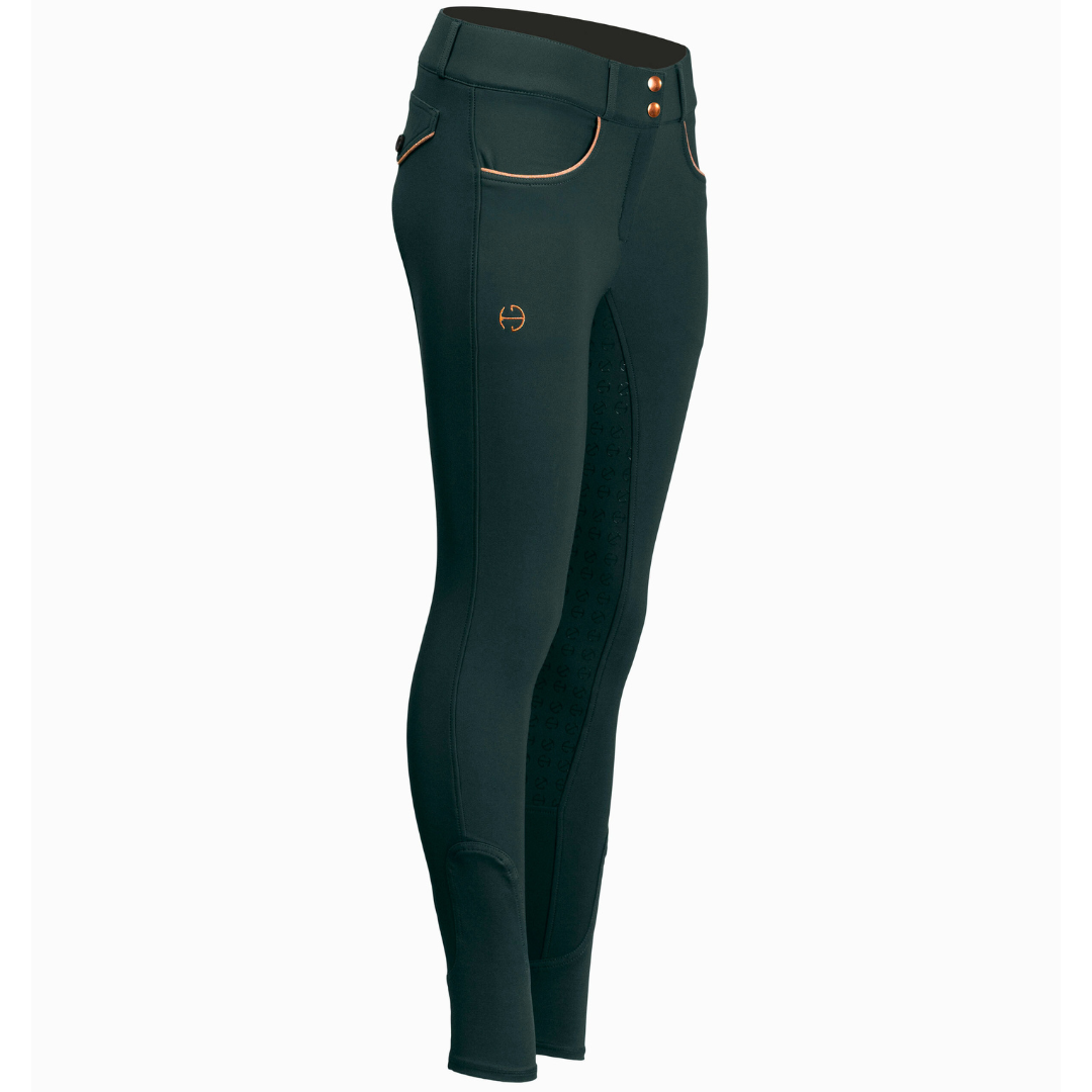 Evolution Full Seat Breeches - Spruce &amp; Rose Gold