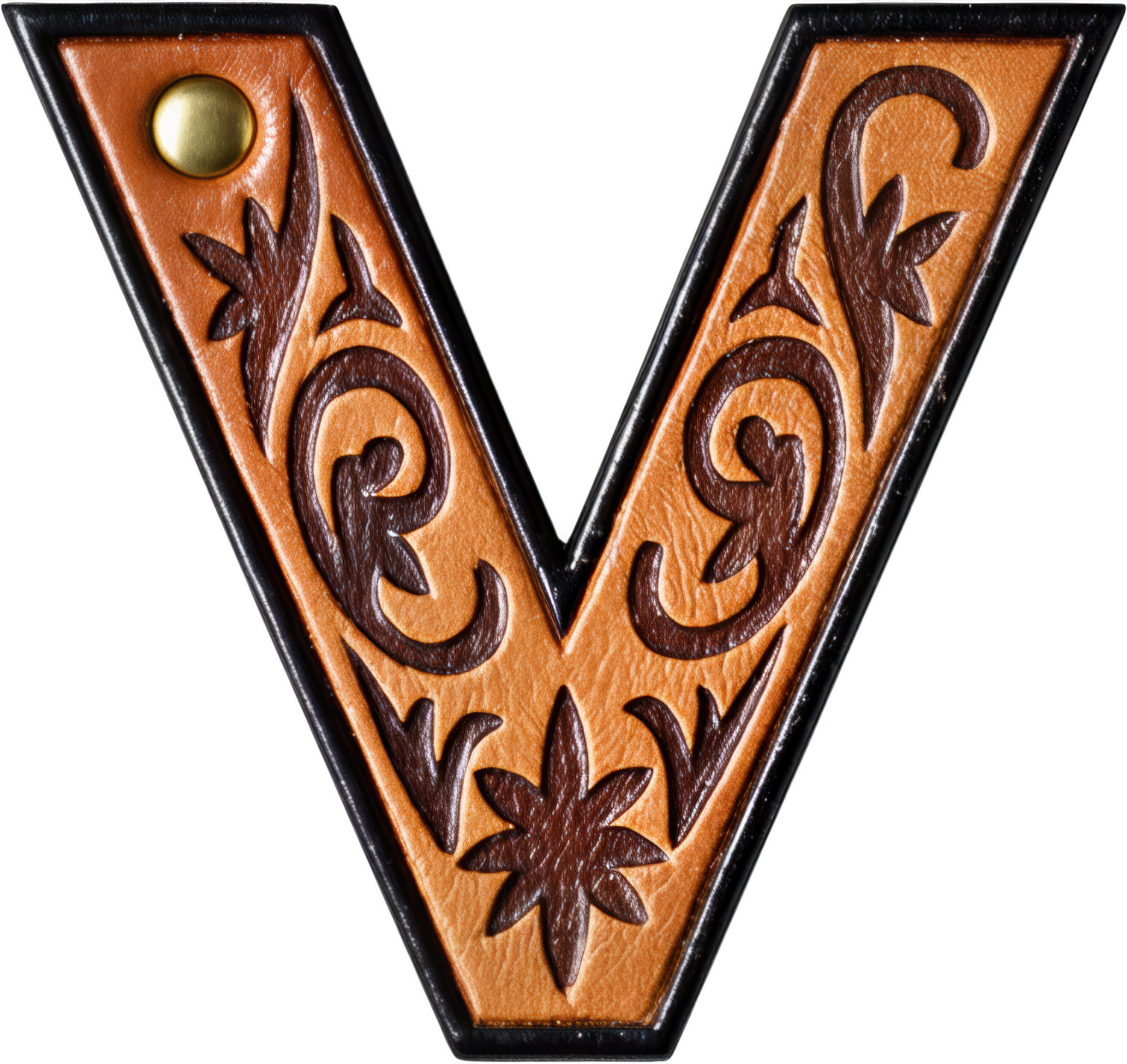 Monogrammed Initial Western Leather Look Saddle Longhorn Cowboy Cowgirl Kitchen Dish Towels Made in America