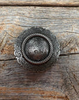 Antique Silver Round Western Concho W102