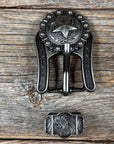 Antique Silver Star Western Concho W174