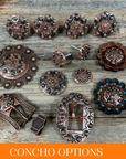 Copper Dots Western Concho W184