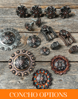 Starburst Antique Silver Western Concho W185