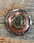 Copper & Gold Flower 1" 