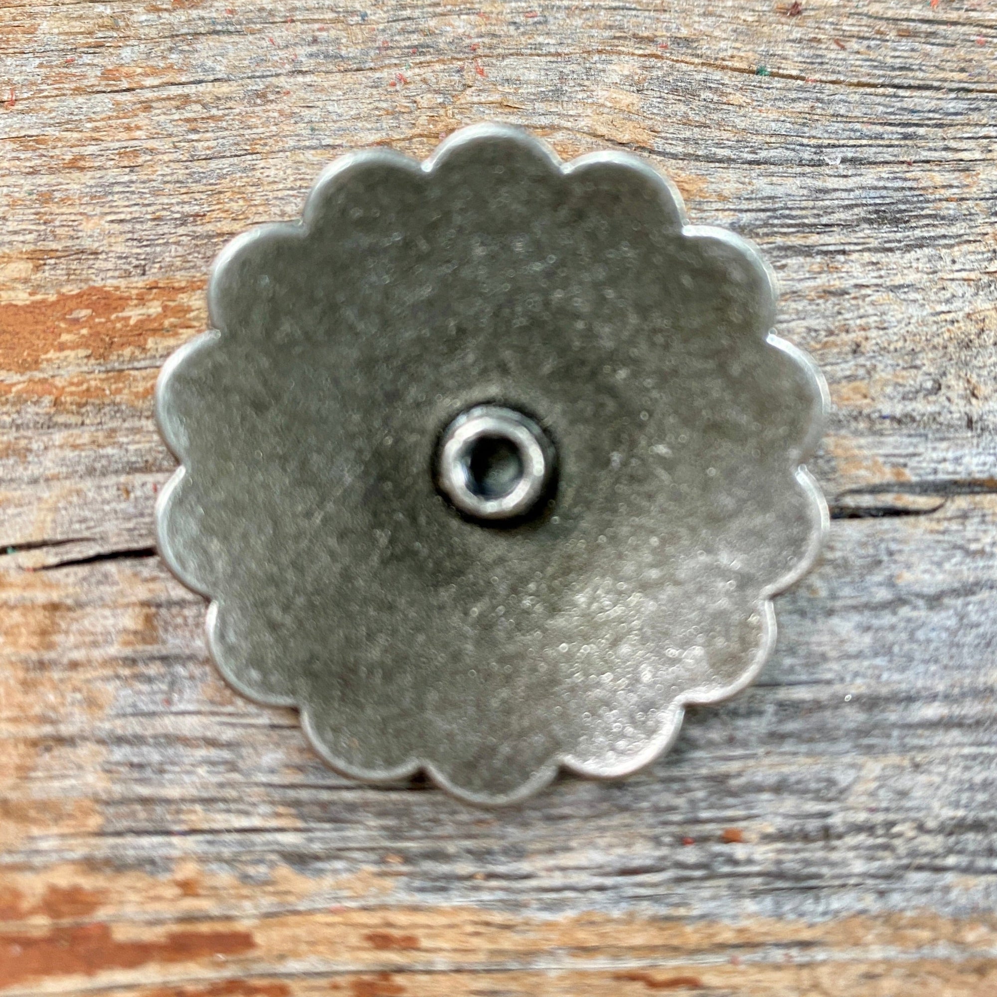 Antique Silver Turquoise Concho 1"  W203S