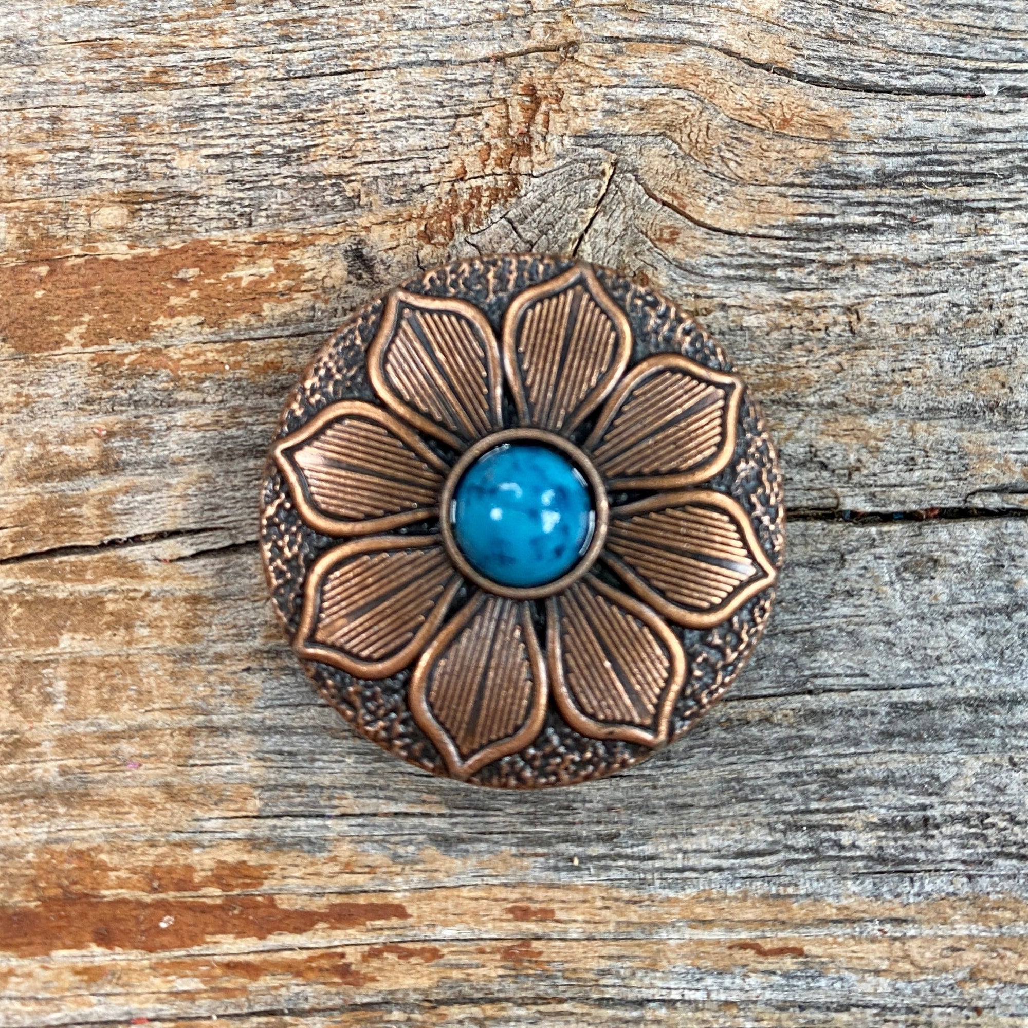 Copper Sunflower Western Concho W205