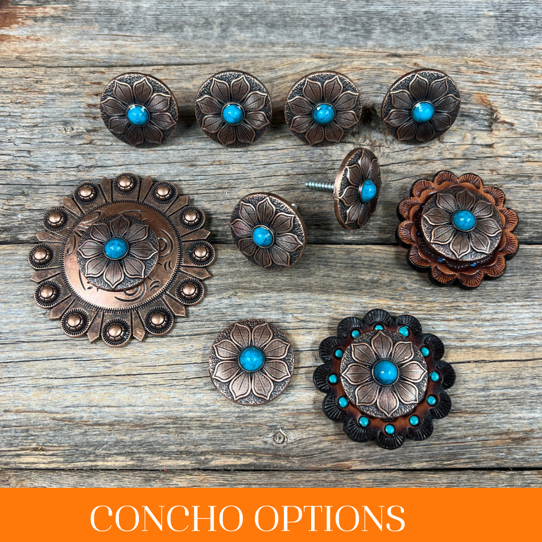 Copper Sunflower Western Concho W205