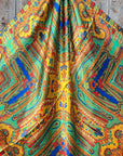 35X35"  Multi-Colored Paisley Wild Rag / Scarf WR134