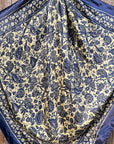 35X35"  Royal Blue & Cream Paisley Wild Rag / Scarf WR144