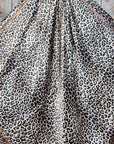 35X35"  Tan Leopard Wild Rag / Scarf WR168