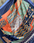 35X35"  Blue & Orange Wild Rag / Scarf WR3161