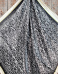 35X35"  Black & Cream Paisley Wild Rag / Scarf WR3407