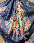 35X35" Rose Buds & Tassels Wild Rag / Scarf WR51
