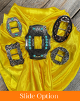 35X35" Solid Yellow Wild Rag / Scarf WRS23 - Buckle Wild Rag Slides - Assorted