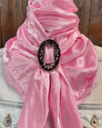 35X35" Solid Pink Wild Rag / Scarf WRS27 - Buckle Wild Rag Slides - Assorted