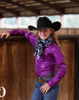 *YOUTH* PURPLE SPARKLE PERFORMANCE SHIRT