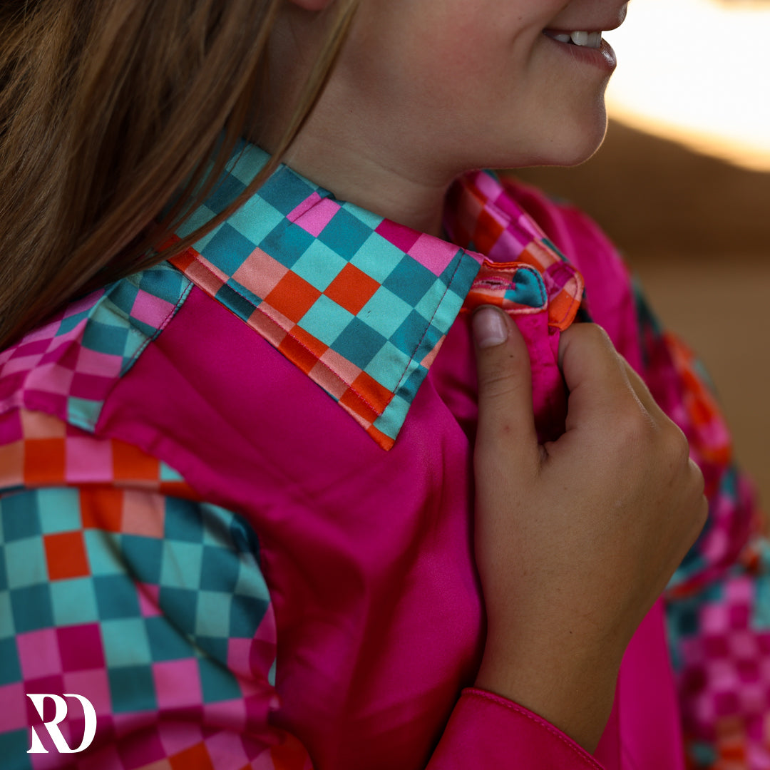 *YOUTH* DIEGO SATIN PERFORMANCE RODEO SHIRT