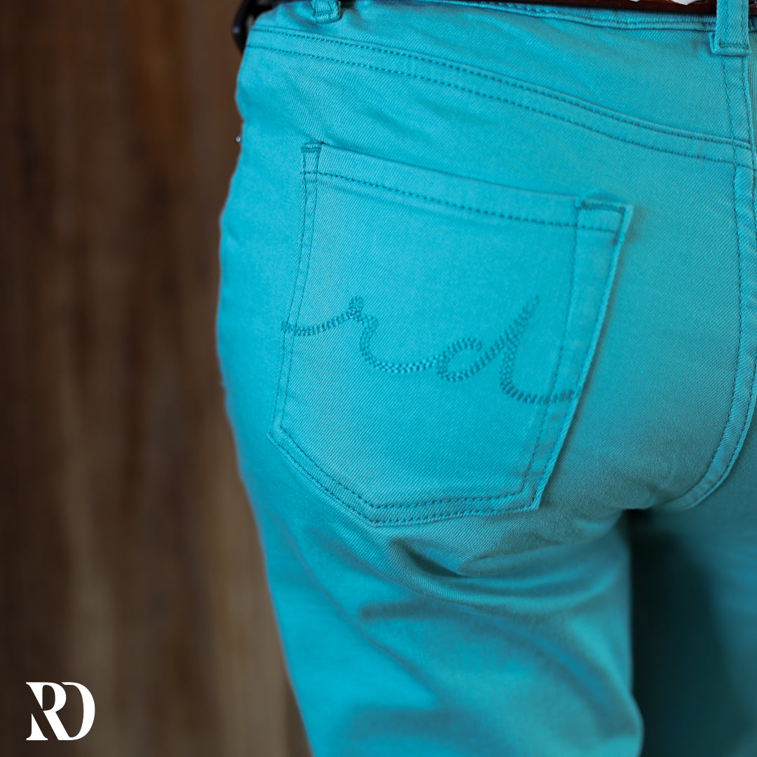 *YOUTH* SIGNATURE TROUSER- AQUA