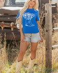 Sunflower Boots Western Fashion Tee