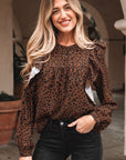 Collins Ruffled Puff Sleeve Blouse