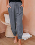 Elani Waistband Cropped Jogger Pants