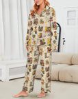 Baha Ranch Vintage Cowgirl Collage Western Rodeo Pajamas