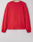 Taraette Patched Drop Shoulder Sweatshirt