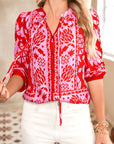 Remy 3 4 Sleeve Blouse