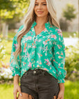 Bella Lantern Sleeve Front Shirt