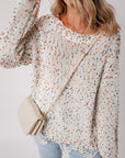 Isabel Confetti Distressed Knit Sweater