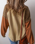 Scarlett Colorblock Drop Shoulder Sweatshirt