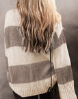 Livia Colorblock Loose Pullover Sweater