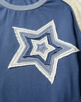 Natalie Knitted Star Patchwork Oversize Top
